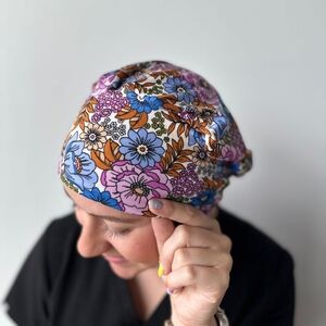 Hello Headband Scrub Hat Cool Floral